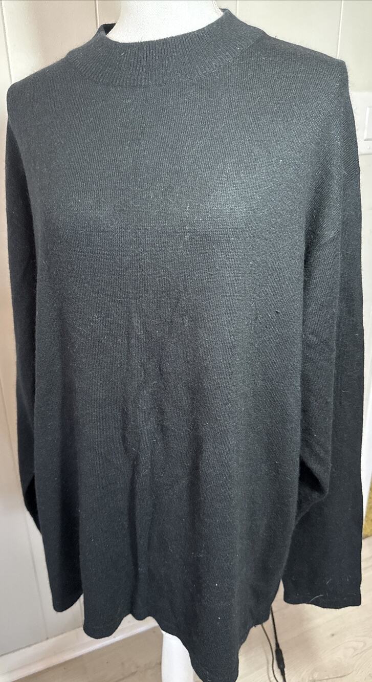 Claiborne Men's Black Sweater XXL Vintage AA1